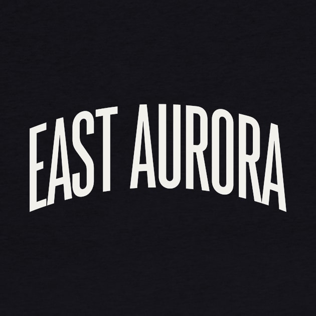 East Aurora New York Text College University Type Buffalo NY by PodDesignShop